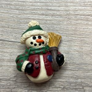 Great condition Snowman Christmas pin